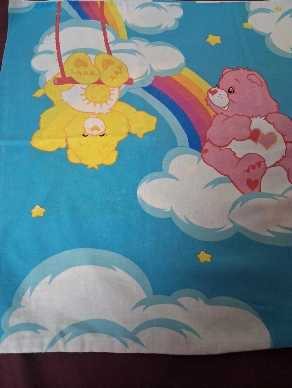 Care Bears And Rainbows Standard Size Pillowcase.